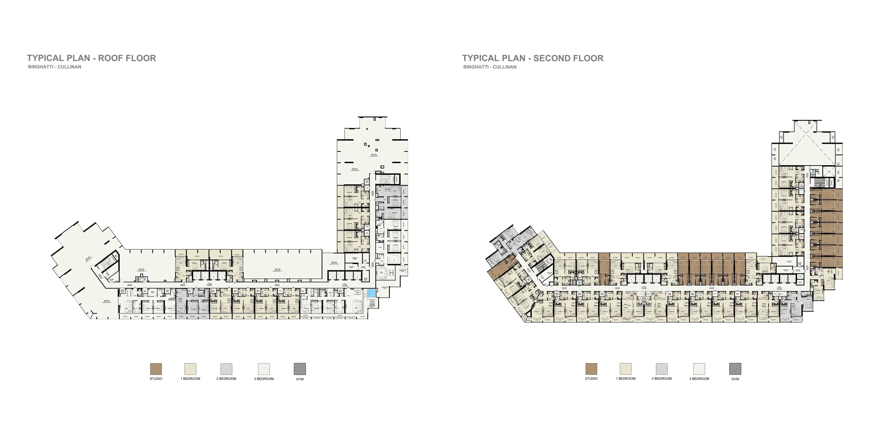 Binghatti cullinan 1 bedroom layout Al Jaddaf