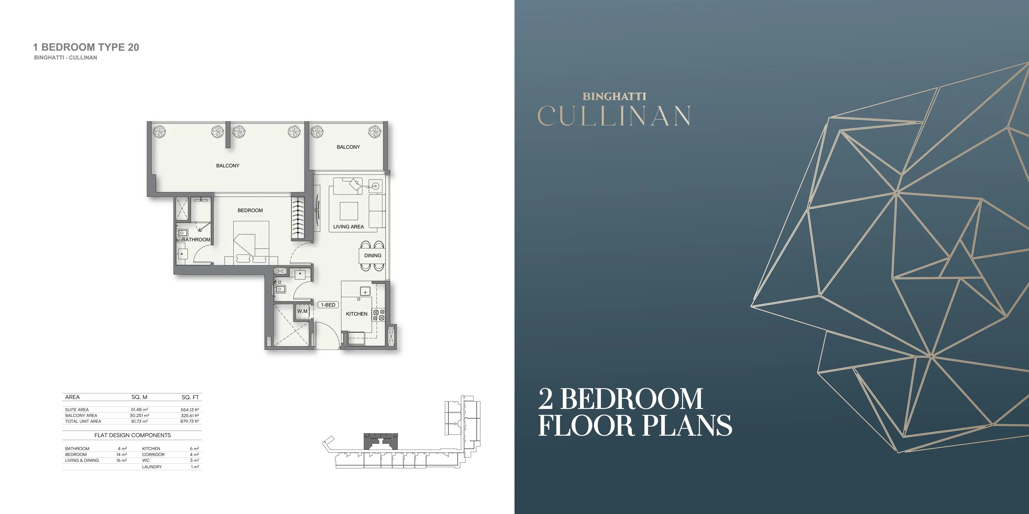 Binghatti cullinan master apartment layout