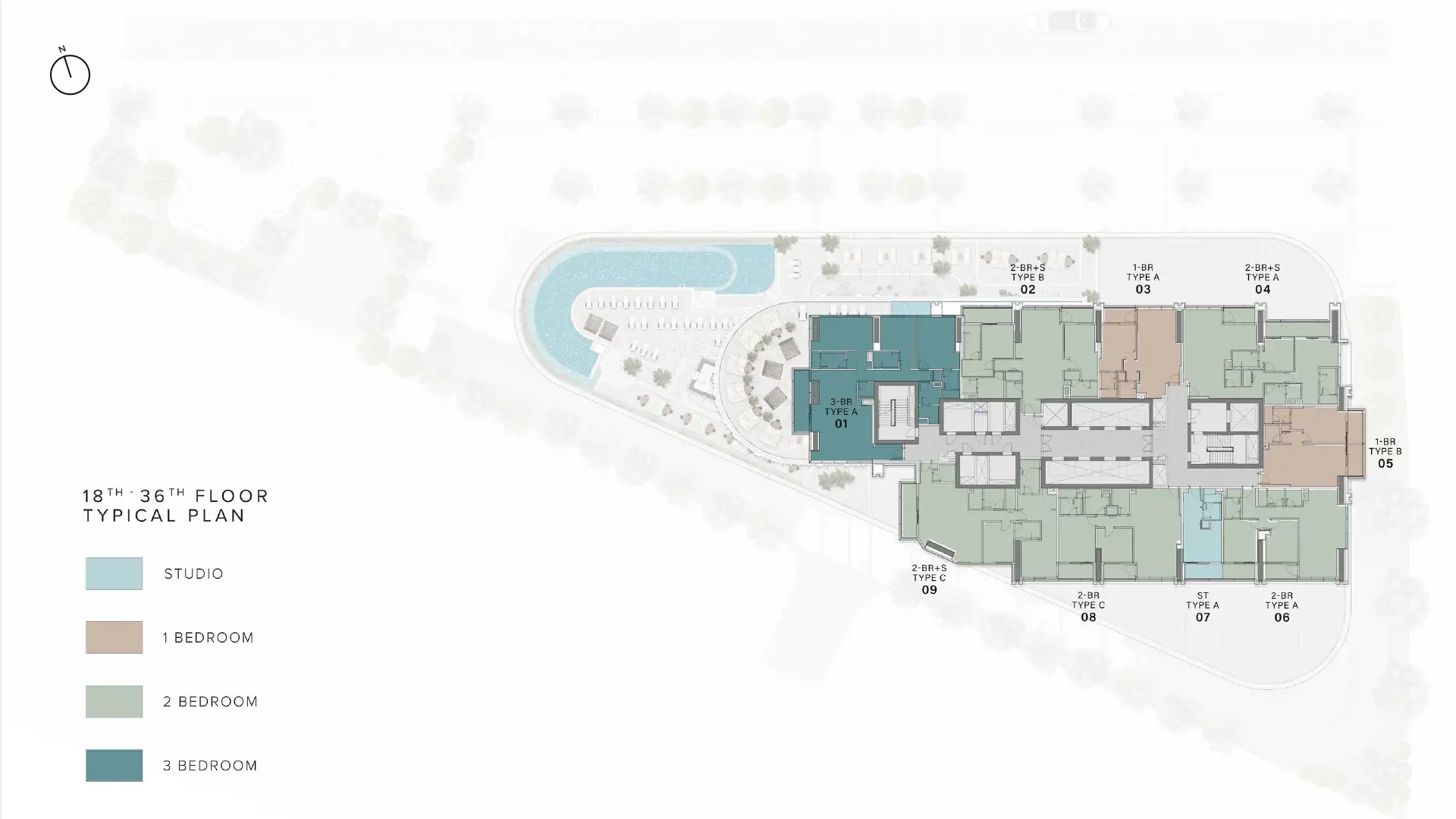 One River Point floor plan 13