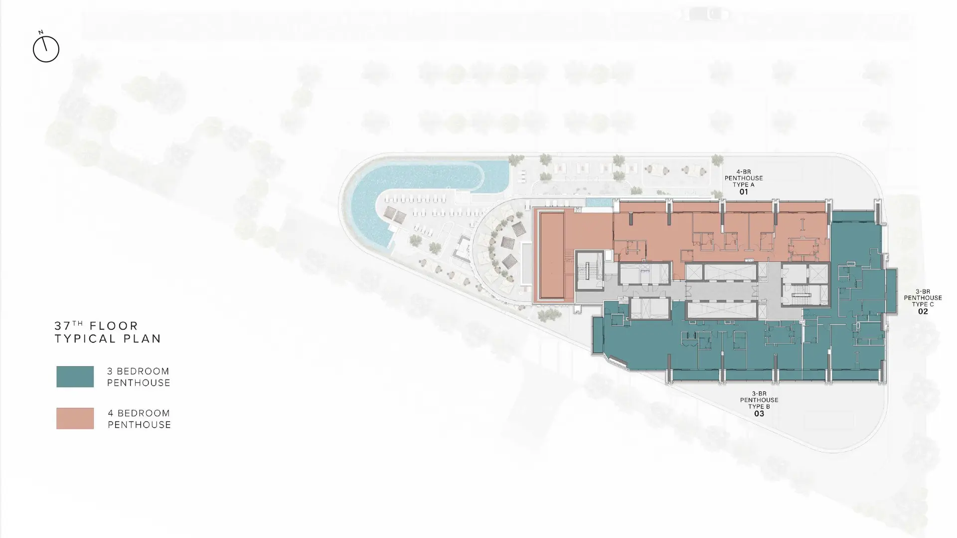 One River Point floor plan 14