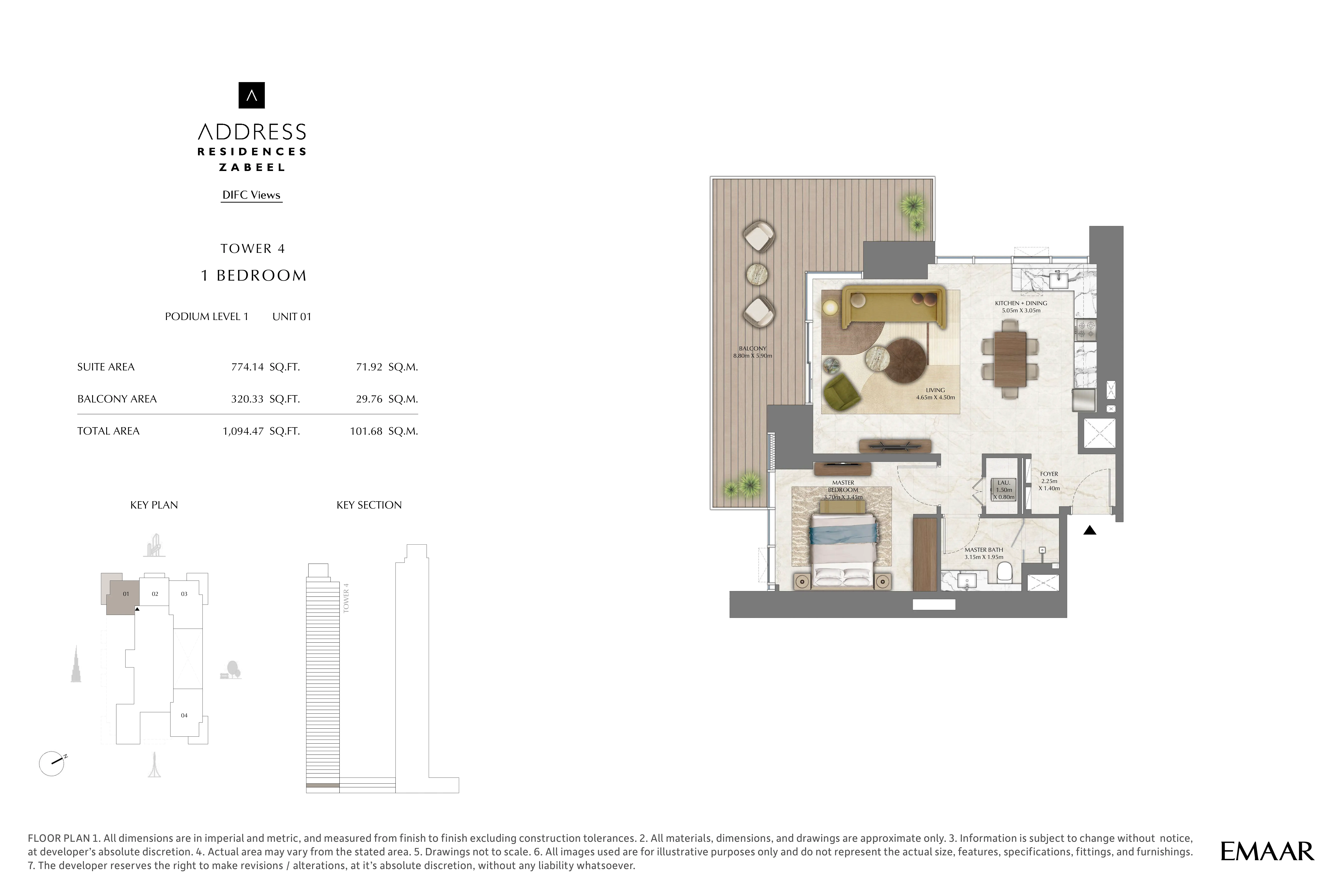 Address Residences Zabeel penthouse floor plan