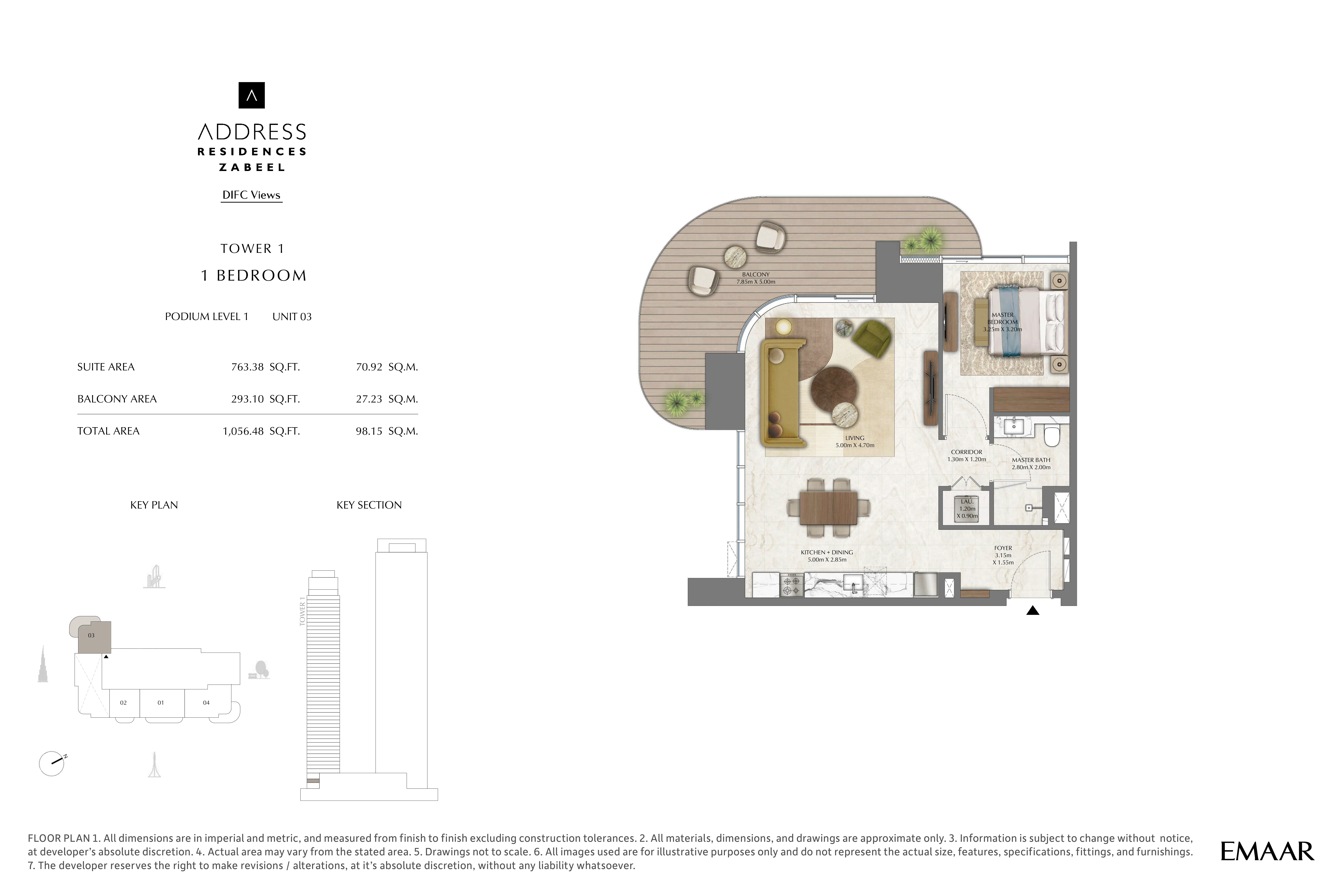 Address Residences Zabeel floor plan type 3