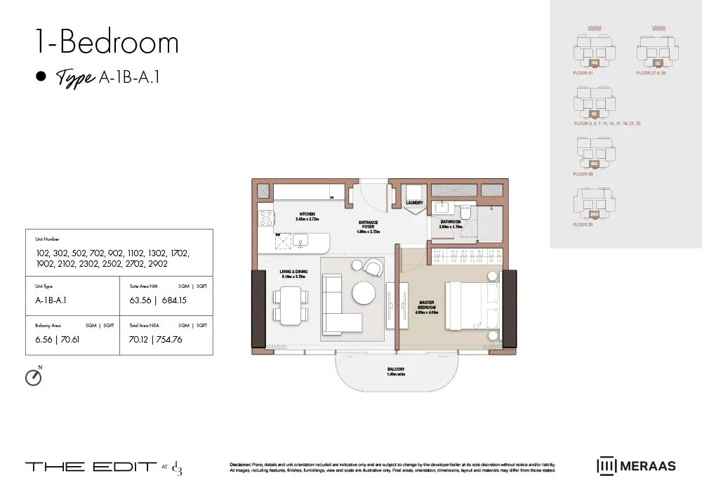 the edit at d3 floor plan 1