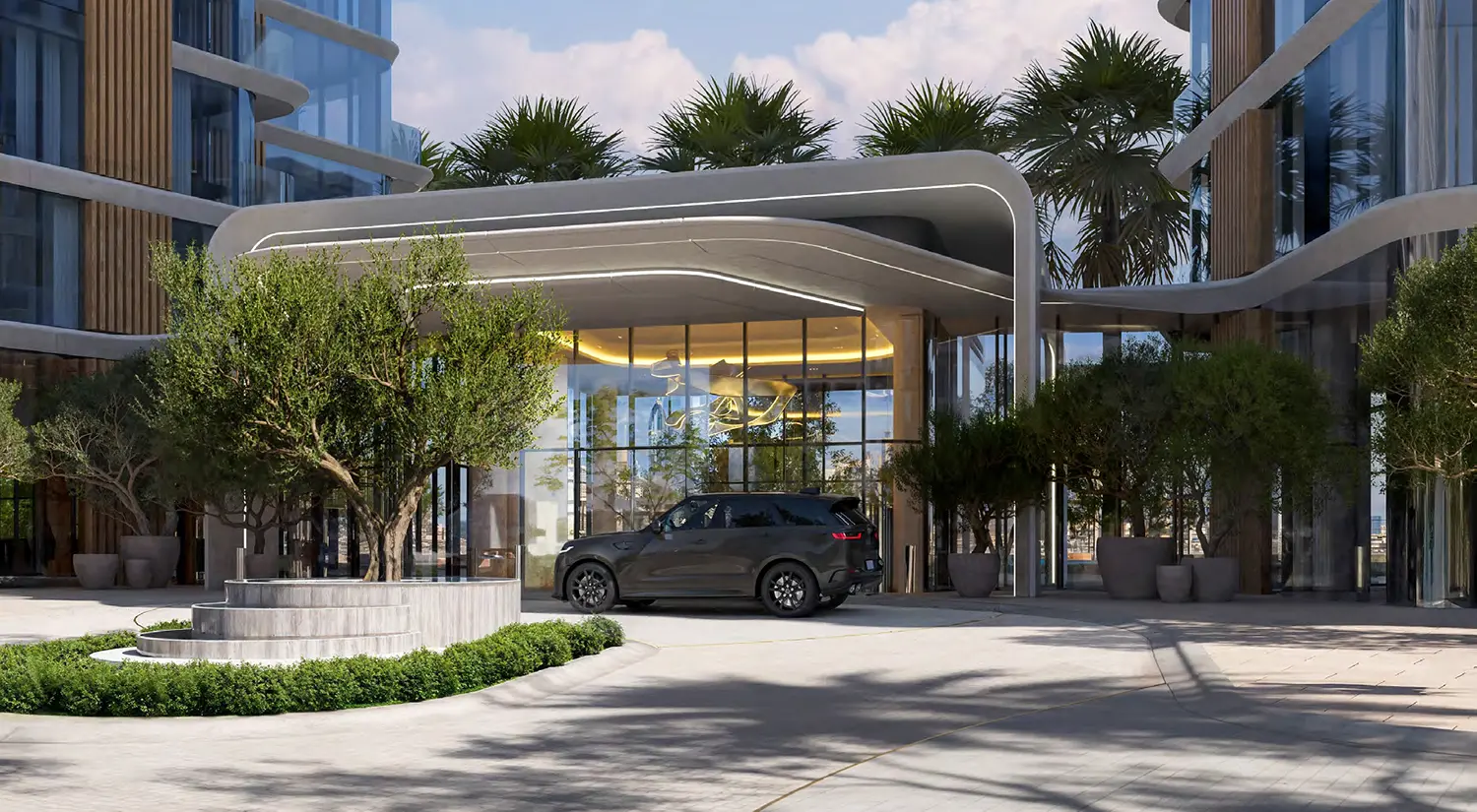 A grand arrival where contemporary design