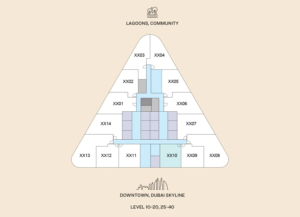 skyvue atelier floor plan 30