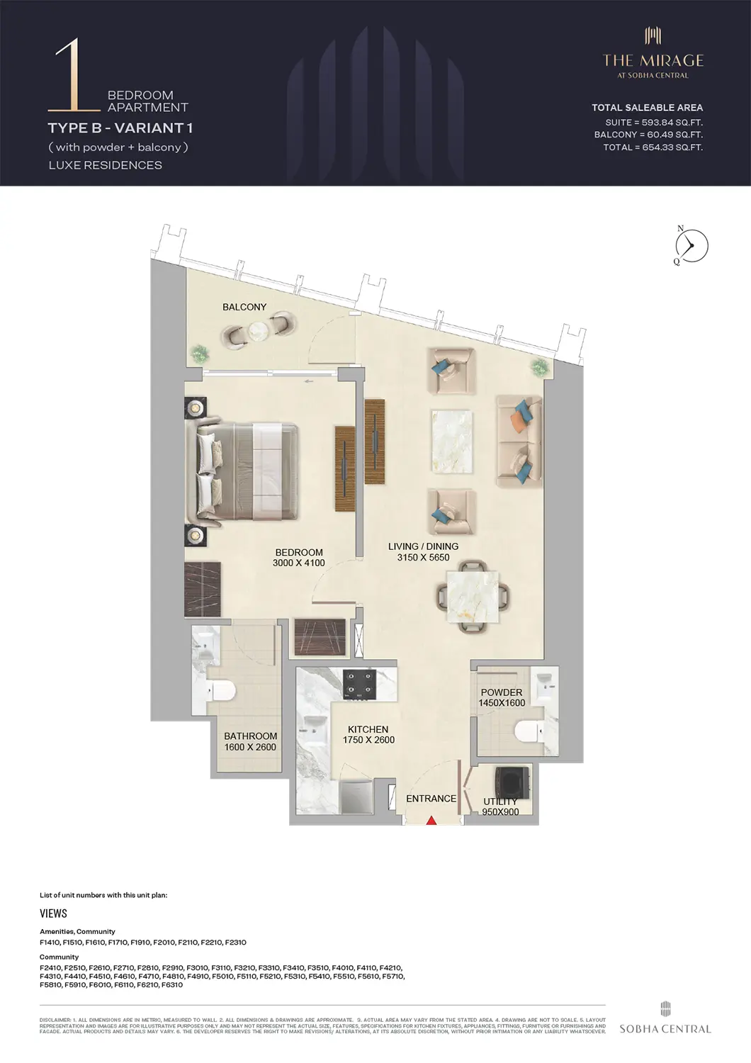 the mirage floor plan 33
